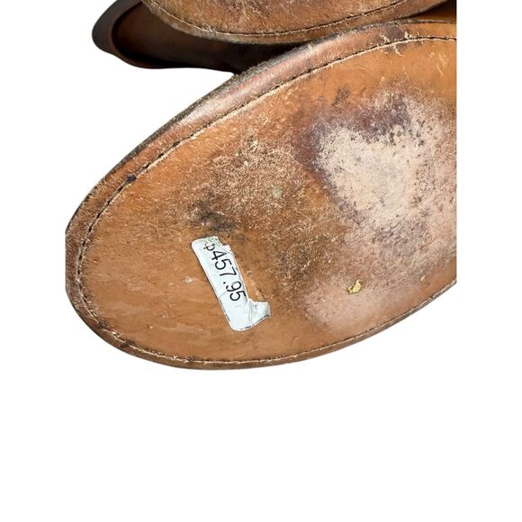 FRYE Paige Women’s 7 Clovertab Cuff Riding Boots Brown Leather Western Boho - Picture 13 of 13